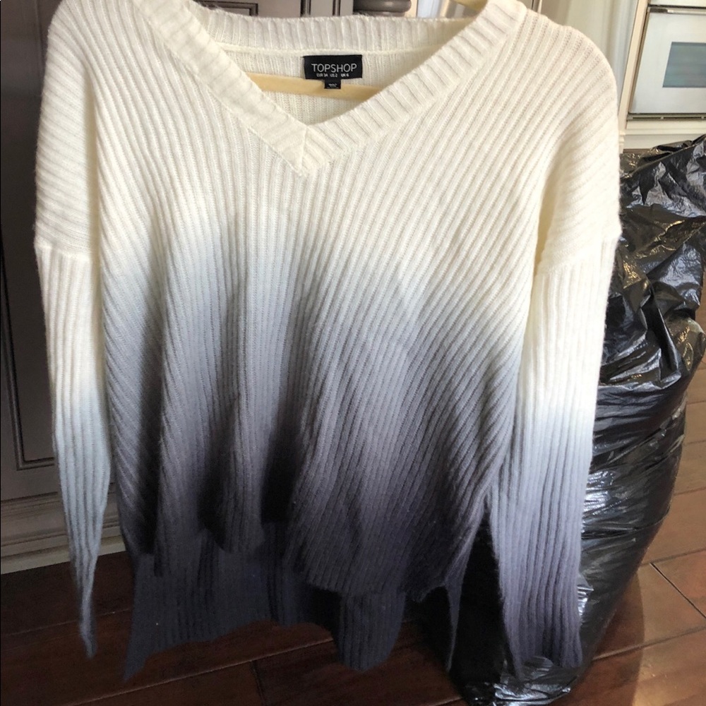 TOPSHOP ombré knit sweater